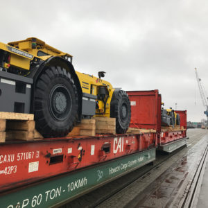 Delivery of mining machinery